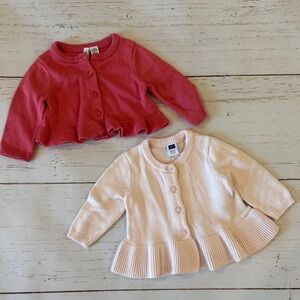 Janie and Jack Girls' Pink Cardigan Set